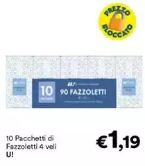 U! - 10 Pacchetti Di Fazzoletti