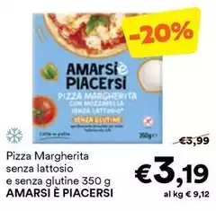 Amarsi & Piacersi - Pizza Margherita Senza Lattosio E Senza Glutine Amarsi & Piacersi - Pizza Margherita Senza Lattosio E Senza Glutine