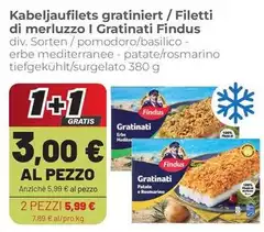 Findus - Kabeljoufilets Gratiniert / Filetti Di Merluzzo I Gratinati