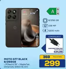 Motorola - Moto G77 Black 8/256GB Motorola - Moto G77 Black 8/256GB
