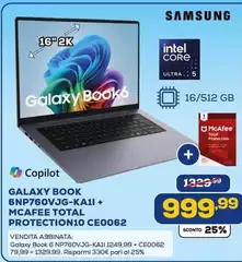 Samsung - Galaxy Book 6np750vjg-ka11 + Mcafee Total Protection10 Ce0062 Samsung - Galaxy Book 6np750vjg-ka11 + Mcafee Total Protection10 Ce0062