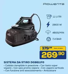 Rowenta - Sistema Da Stiro DG9611F0 Rowenta - Sistema Da Stiro DG9611F0