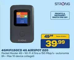 Strong - 4GMIFI150CD 4G AIRPORT 220 Strong - 4GMIFI150CD 4G AIRPORT 220