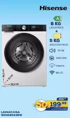 Hisense - Lavasciuga WD358048W Hisense - Lavasciuga WD358048W