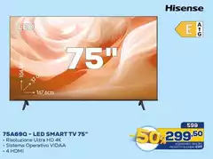 Hisense - 75A69Q LED SMART TV 75" Hisense - 75A69Q LED SMART TV 75"