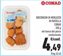 Conad - Bocconcini Di Merluzzo In Pastella