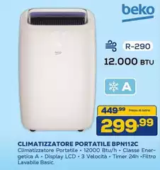 Beko - Climatizzatore Portatile BPN112C Beko - Climatizzatore Portatile BPN112C