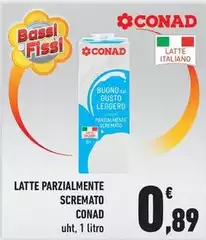 Conad - Latte Parzialmente Scremato Conad - Latte Parzialmente Scremato