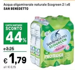San Benedetto - Acqua Oligominerale Naturale Ecogreen San Benedetto - Acqua Oligominerale Naturale Ecogreen