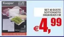 Kooper - Set 40 Buste Sottovuoto Kooper - Set 40 Buste Sottovuoto