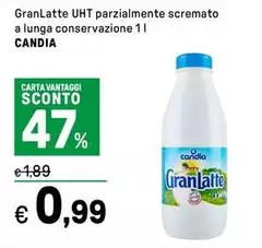 Candia - Granlatte UHT Parzialmente Scremato A Lunga Conservazione Candia - Granlatte UHT Parzialmente Scremato A Lunga Conservazione
