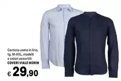 Coveri - Camicia Uomo In Lino, Motelli E Colori Assortiti Coveri - Camicia Uomo In Lino, Motelli E Colori Assortiti
