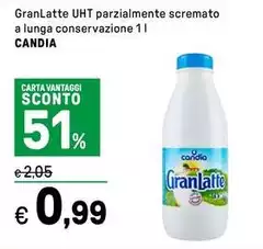 Candia - Granlatte UHT Parzialmente Scremato A Lunga Conservazione Candia - Granlatte UHT Parzialmente Scremato A Lunga Conservazione