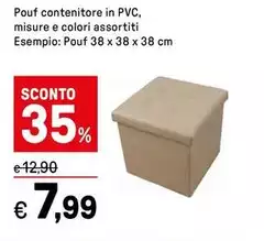 Pouf Contenitore In Pvc