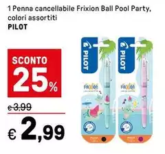 Pilot - Penna Cancellabile Frixion Ball Pool Party,