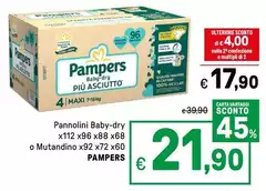 Pampers - Pannolini Baby-dry O Mutandino Pampers - Pannolini Baby-dry O Mutandino