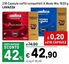 Lavazza - Capsule Caffé Compatibili A Modo Mio Lavazza - Capsule Caffé Compatibili A Modo Mio
