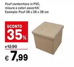 Pouf Contenitore In Pvc