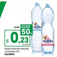 Valmora - Acqua Minerale Naturale O Frizzante