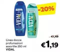 Vidal - Linea Docce Profumazioni Vidal - Linea Docce Profumazioni