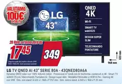 LG - Tv QNED A 43" Serie 80A - 43QNED80A6A LG - Tv QNED A 43" Serie 80A - 43QNED80A6A