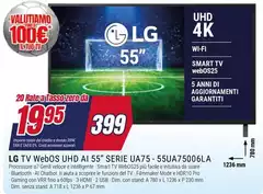 LG - Tv Webos Uhd Ai 55" Serie Ua75-55ua75006la