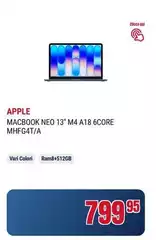 Apple - Macbook Neo 13" M4 A18 6core Mhfg4t/a