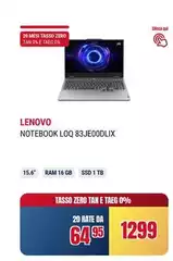 Lenovo - Notebook 83je0001x