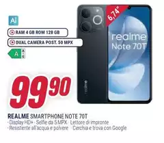 Realme - Smartphone Note 70t Realme - Smartphone Note 70t