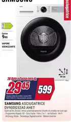 Samsung - Asciugatrice DV90DG52A0 AHET Samsung - Asciugatrice DV90DG52A0 AHET