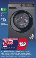 Candy - Lavatrice BR48B66GS Candy - Lavatrice BR48B66GS