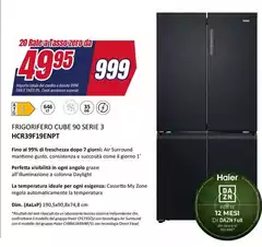 Haier - Frigorifero Cube 90 Serie 3 HCR3F19EMPFT Haier - Frigorifero Cube 90 Serie 3 HCR3F19EMPFT