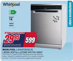 Whirlpool - Lavastoviglie Libera Installazione W7FA14BNB7 Whirlpool - Lavastoviglie Libera Installazione W7FA14BNB7