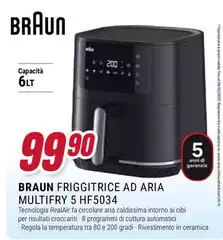 Braun - Friggitrice Ad Aria Multifry 5 HF5034