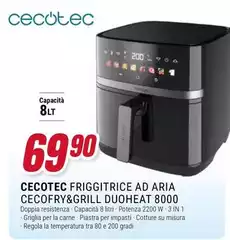 Cecotec - Friggitrice Ad Aria Cecofry&grill Duoheat 8000