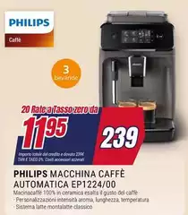 Philips - Macchina Caffè Automatica Ep1224/00 Philips - Macchina Caffè Automatica Ep1224/00