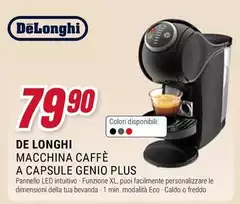 De Longhi - Macchina Caffè A Capsule Genio Plus De Longhi - Macchina Caffè A Capsule Genio Plus
