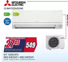 De Longhi - Kit 12000 Btu MCZ-DW35VF + MSC-DW35VF De Longhi - Kit 12000 Btu MCZ-DW35VF + MSC-DW35VF