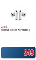 Apple - TWS True Wireless Airpods Pro 3 Apple - TWS True Wireless Airpods Pro 3