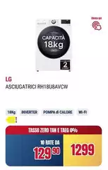 LG - Asciugatrice RH18U8AVCW