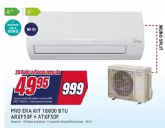 Pro Era Kit 1 8000 Btu ArxF50F + Atxf50f Pro Era Kit 1 8000 Btu ArxF50F + Atxf50f