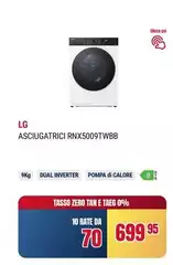 LG - Asciugatrice RNX5009TWBB