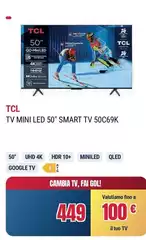 TCL - Tv Mini Led 50" Smart Tv 50C69K TCL - Tv Mini Led 50" Smart Tv 50C69K