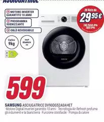 Samsung - Asciugatrice DV90DG52A0AHET