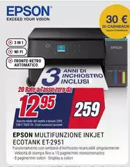 Epson - Multifunzione Inkjet Ecotank ET-2951