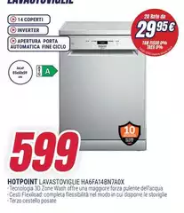 Hotpoint - Lavastoviglie HA6FA14BN7A0X