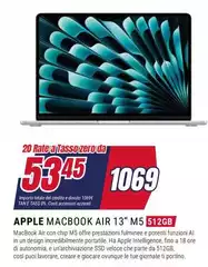 Apple - Macbook Air 13" M5 512GB Apple - Macbook Air 13" M5 512GB