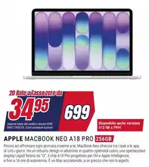 Apple - Macbook Neo A18 Pro 256GB Titanio Blu Apple - Macbook Neo A18 Pro 256GB Titanio Blu
