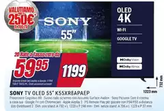Sony - Tv Oled 55" K55XR8APEQ