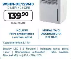 Hyundai Electronics - Deumidificatori WSHN-DE10W35 Hyundai Electronics - Deumidificatori WSHN-DE10W35